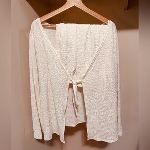 SHEIN Cream Textured Top